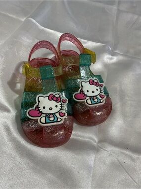 Hello Kitty Glitter Rainbow Jelly Sandals for Kids